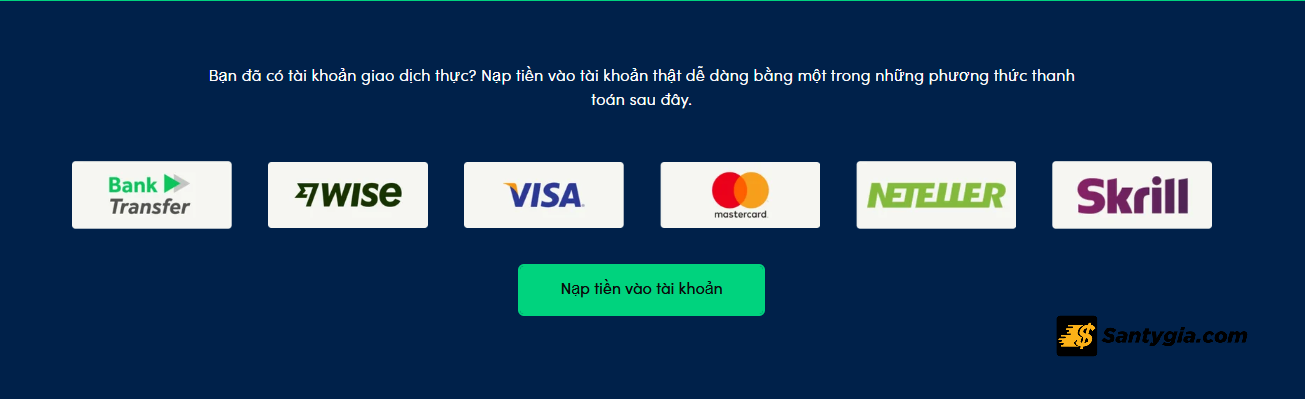 Danh gia san Oanda ve hinh thuc nap rut tien