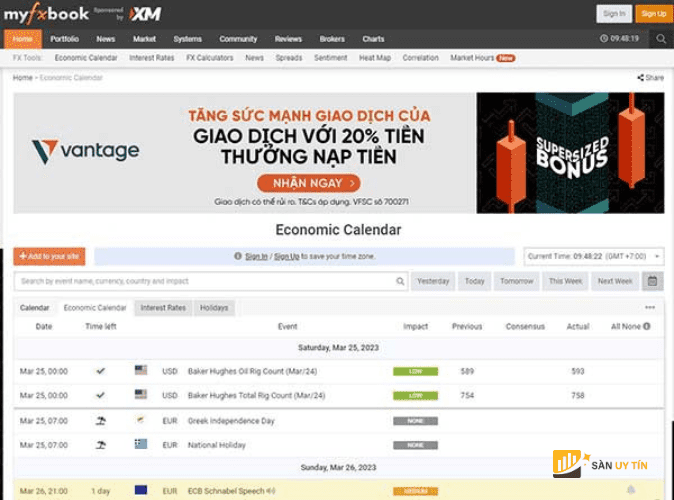 Giao dien cua nen tang Myfxbook copy trade