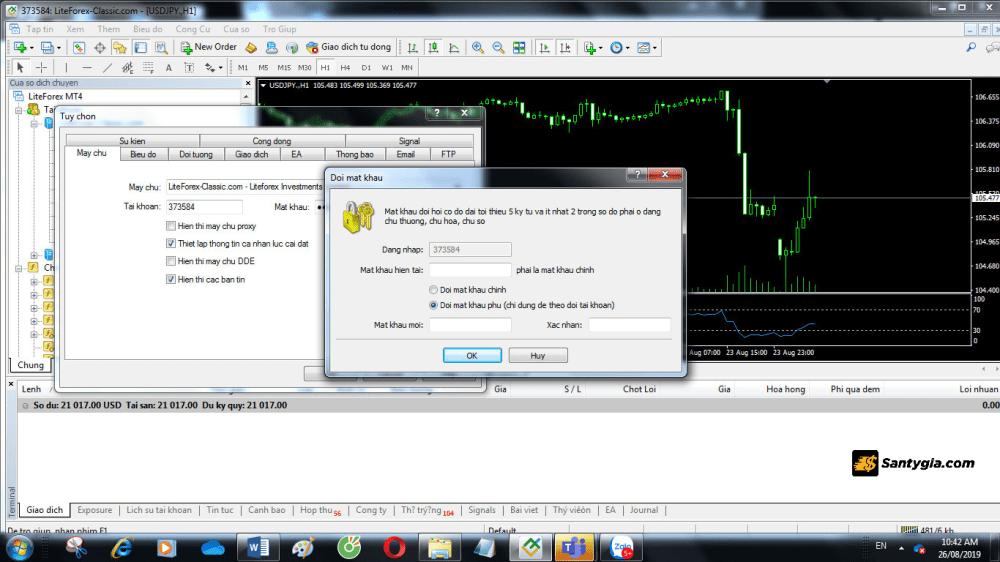 Thuc hien nhu huong dan trong hinh de cai dat PassView MT4