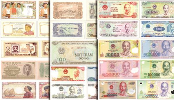 Cac menh gia tien Viet Nam qua tung thoi ky