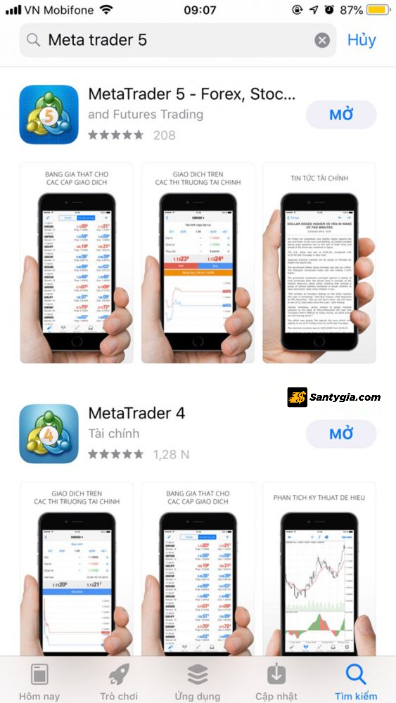 Cach cai dat MT5 tren dien thoai iOS