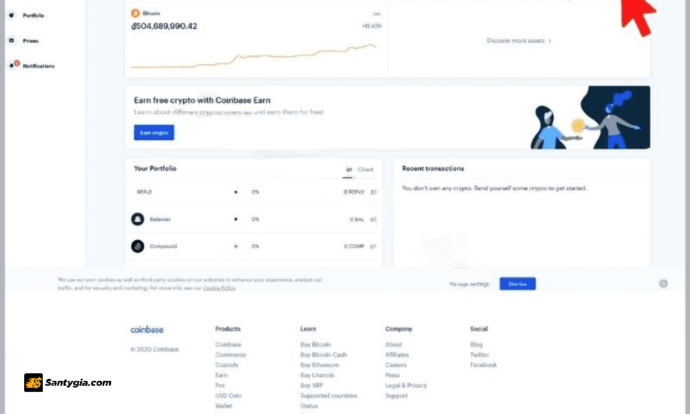 Cach rut tien tu Coinbase ve vi