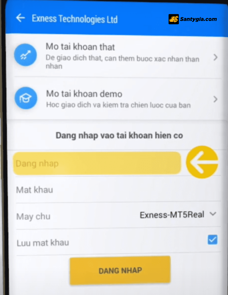 Dang nhap vao tai khoan tren MT5 4