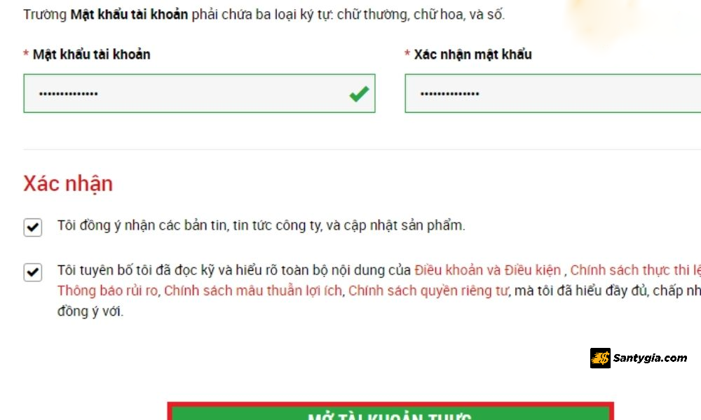 De hoan thanh viec mo tai khoan XM thi bat buoc nha dau tu phai dang nhap vao Email 4