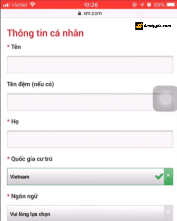 Dien thong tin ca nhan XM 2