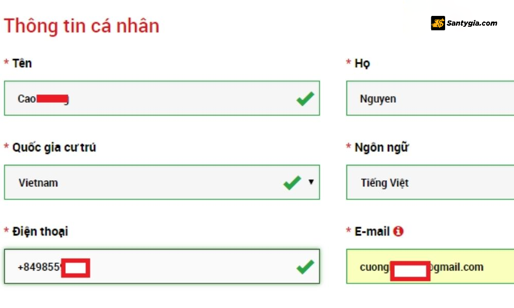 Dien thong tin vao nhu hinh ben duoi 3