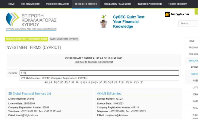 Nhap ten san Forex ban muon kiem tra giay phep 3