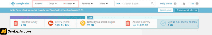 Cách kiếm tiền từ Swagbucks