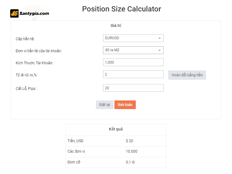 Tinh khoi luong giao dich dua tren phan mem Calculator 1