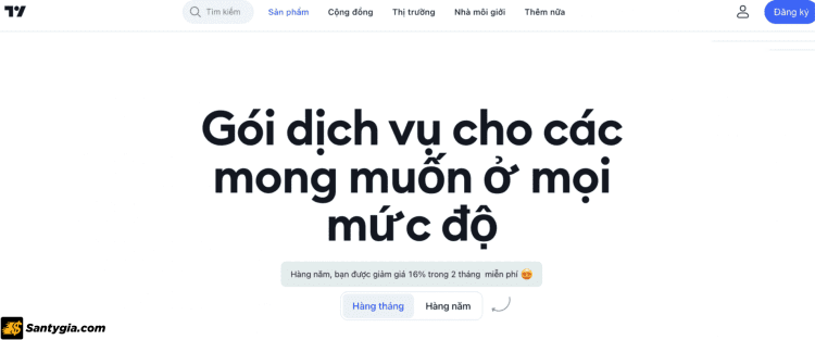 Đăng ký tài khoản TradingView