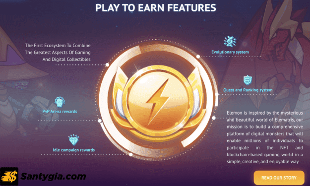 ELMON coin là Token tiện ích và quản trị gốc của game Elemon (ELMON)