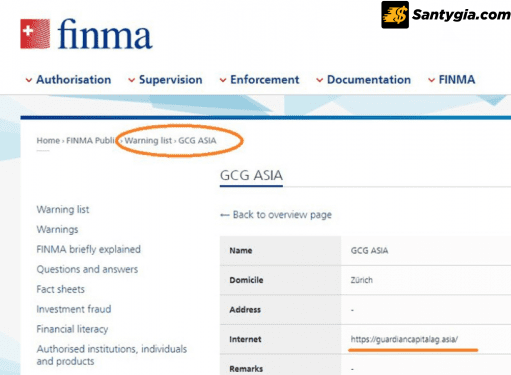 GCG Asia lừa đảo khách hàng