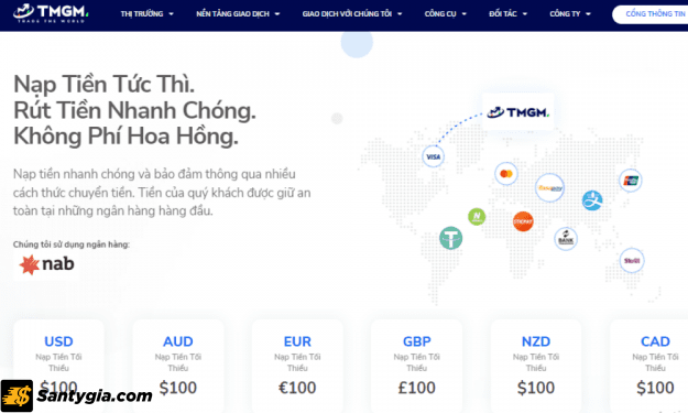 Sàn TMGM hỗ trợ đa dạng các cổng thanh toán dành cho khách hàng